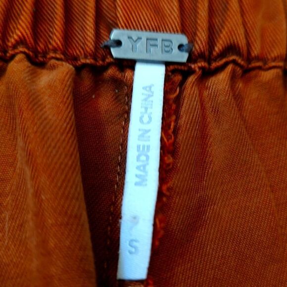 Young Fabulous & Broke Leather Pigment Tencel Ankle Cropped Trouser Joggers US S - Picture 7 of 10